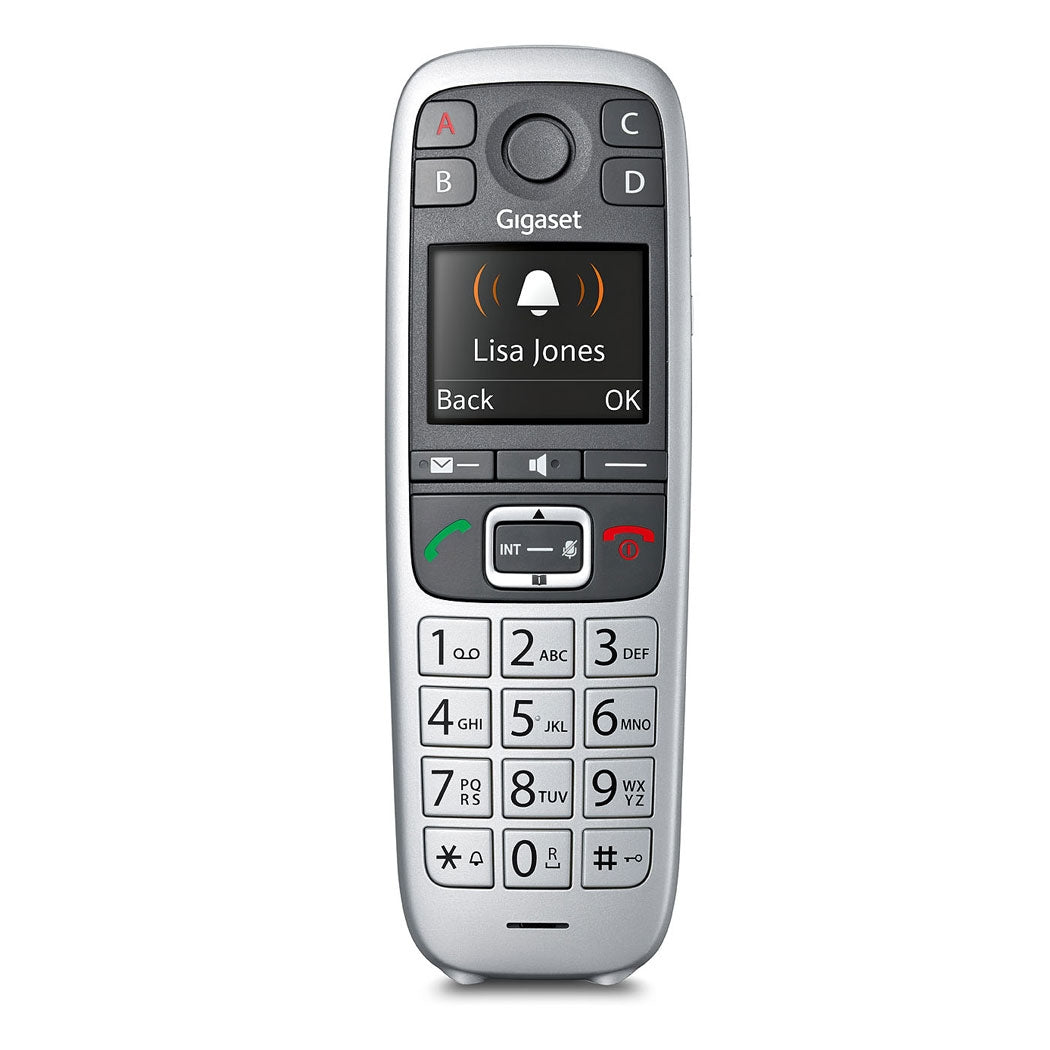 Gigaset E560A Cordless Phone, Single Handset with Big Buttons Landline Phones Gigaset