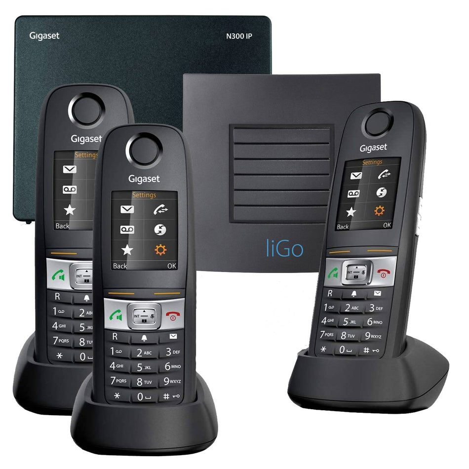 Siemens Gigaset E630 Robust Long Range VoIP Phone, Trio Handset