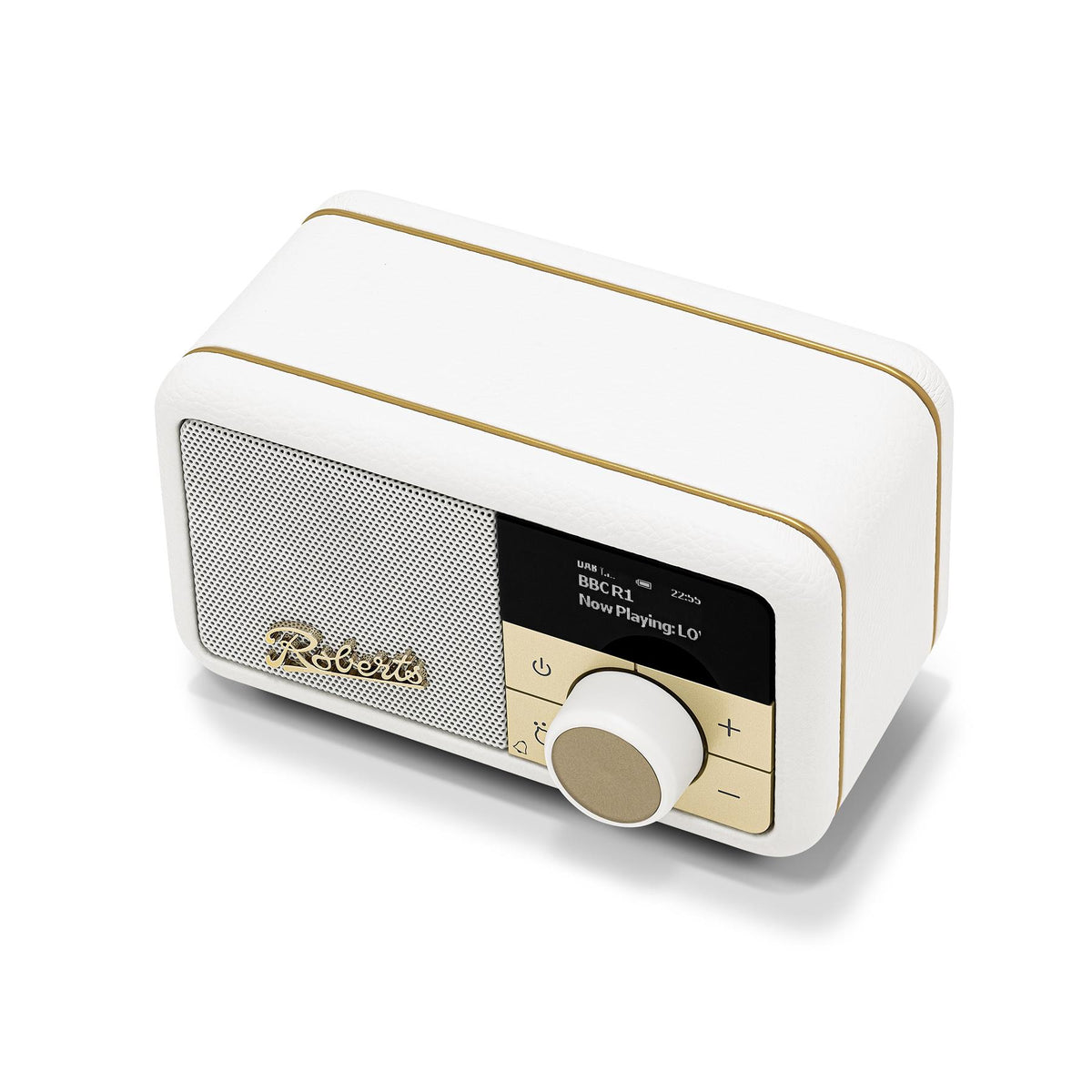 Roberts Revival Petite 2 DAB Radio & Portable Bluetooth Speaker in Pastel Cream Digital Radios Roberts