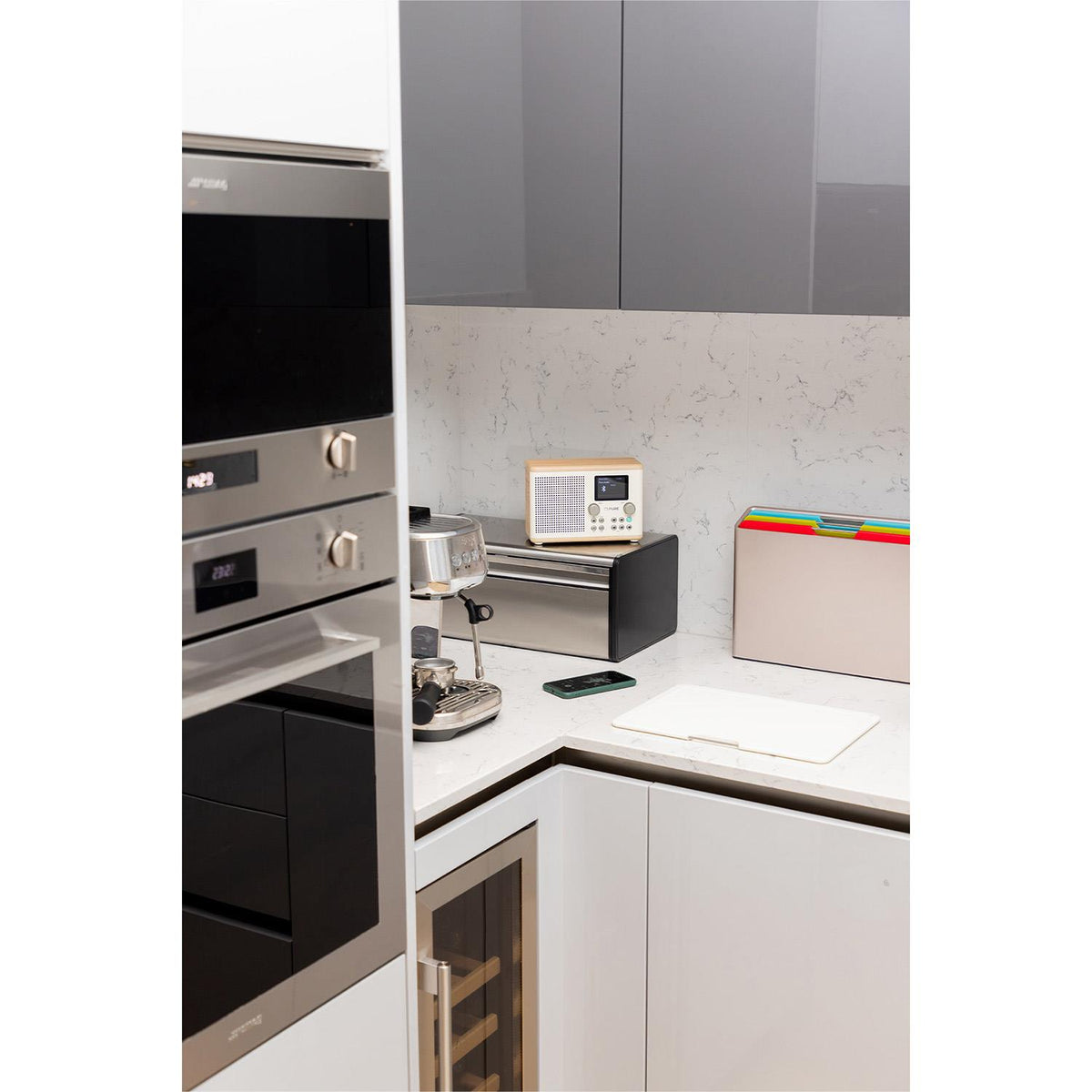 Pure Classic H4 DAB Radio in White/Oak Digital Radios Pure