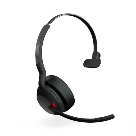 Jabra Evolve2 55 USB-A MS Mono Wireless headset in Black with Jabra Link 380 Wireless Headsets Jabra