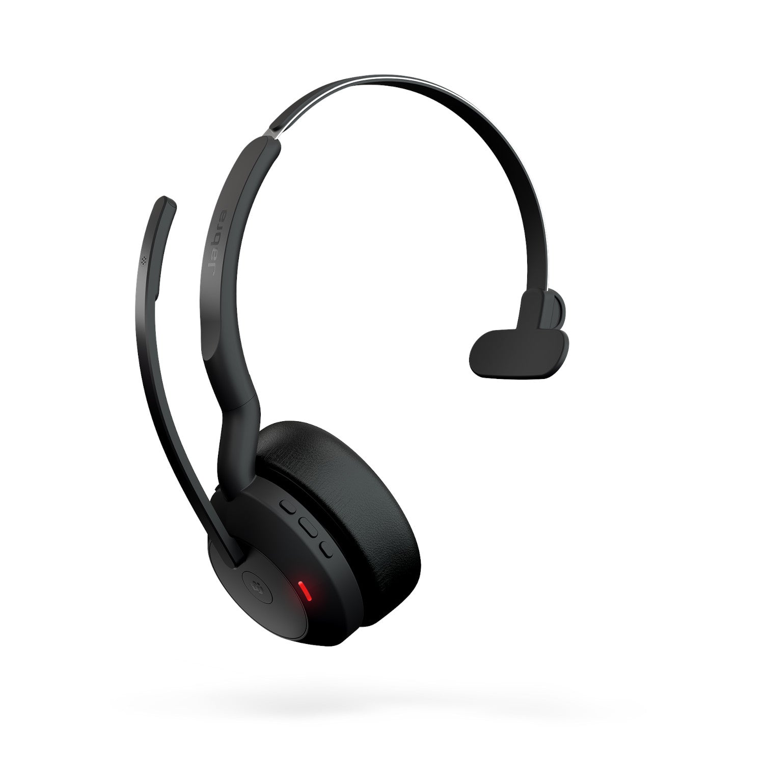 Jabra Evolve2 55 USB-A MS Mono Wireless headset in Black with Jabra Link 380 Wireless Headsets Jabra