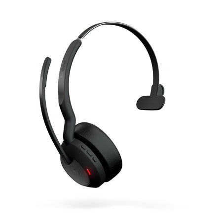 Jabra Evolve2 55 USB-A MS Mono Wireless headset in Black with Jabra Link 380 Wireless Headsets Jabra