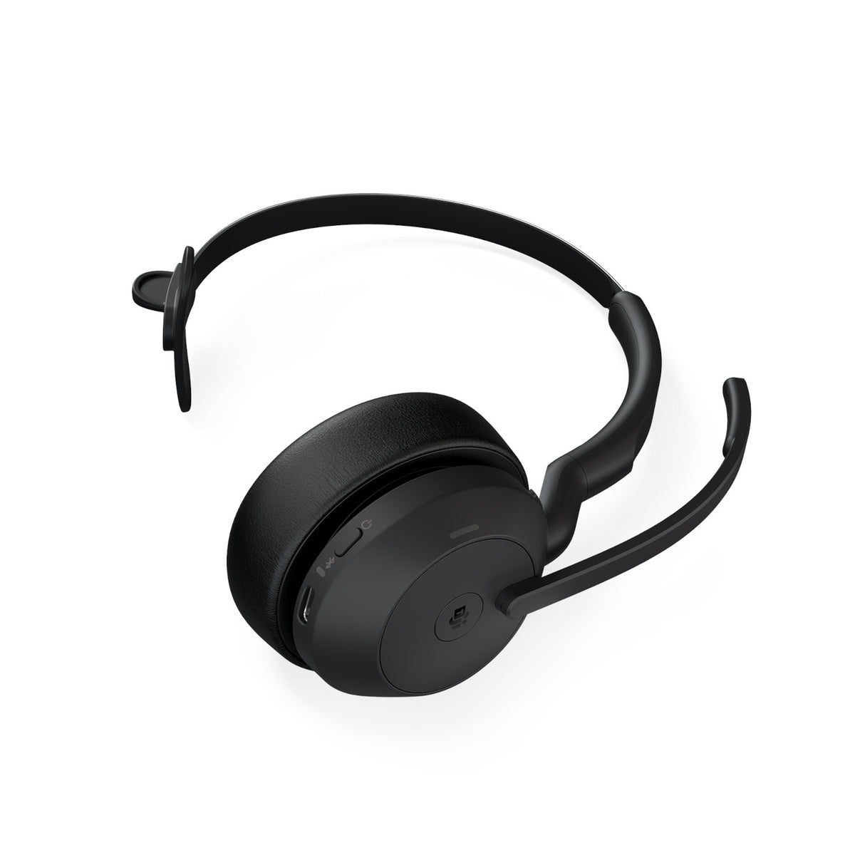 Jabra Evolve2 55 USB-A MS Mono Wireless headset in Black with Jabra Link 380 Wireless Headsets Jabra