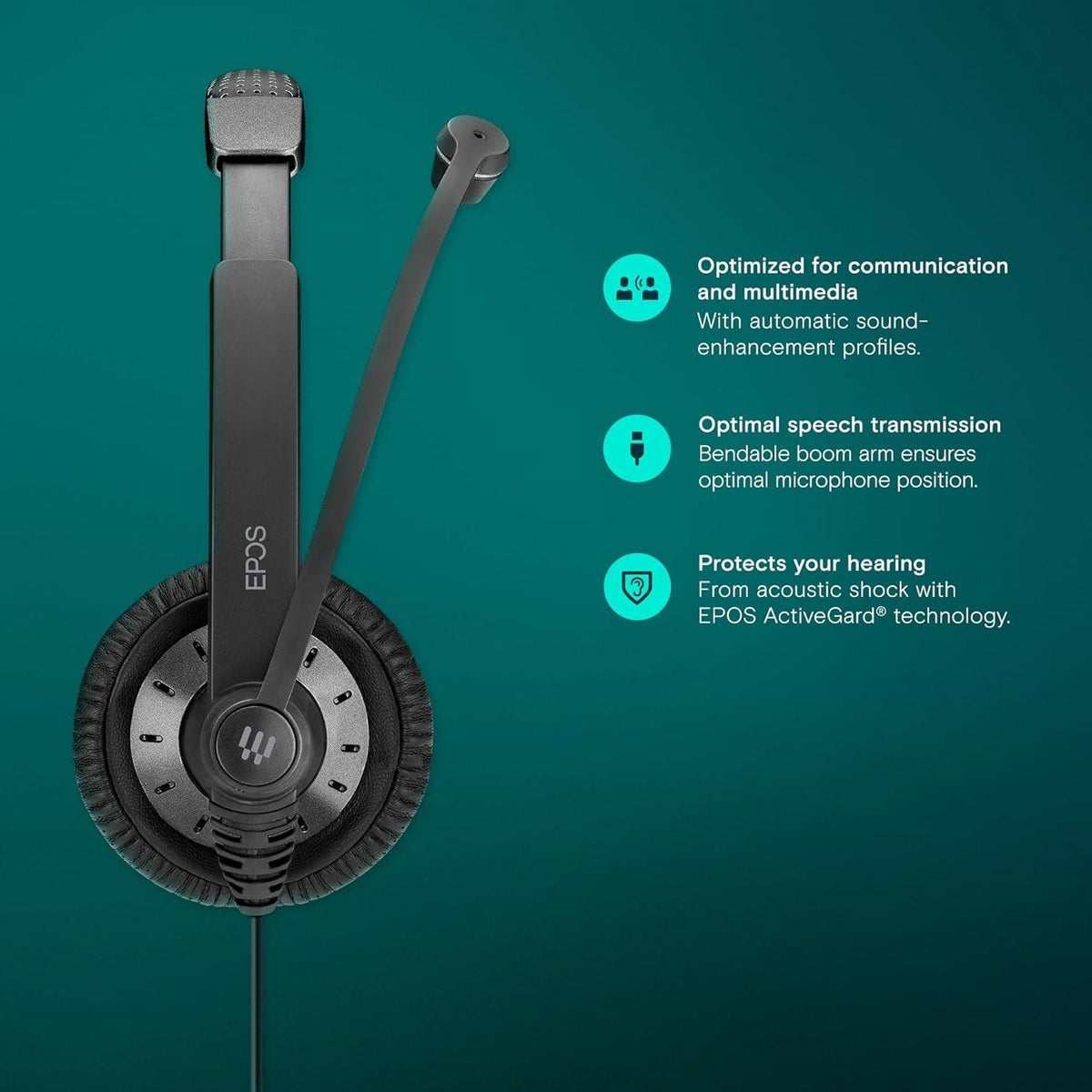 Epos IMPACT SC 75 USB MS Stereo Headset Headsets EPOS