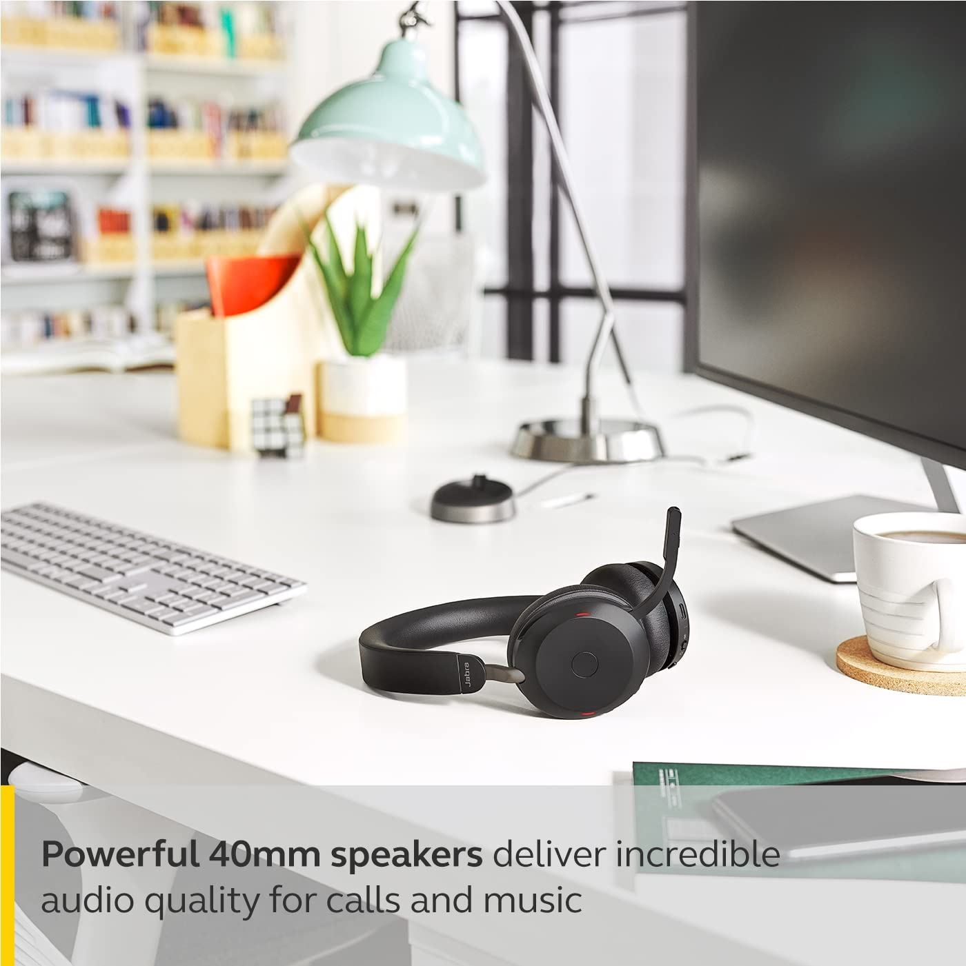 Jabra Evolve2 75 USB-A MS Stereo Headset in Black Wireless Headsets Jabra