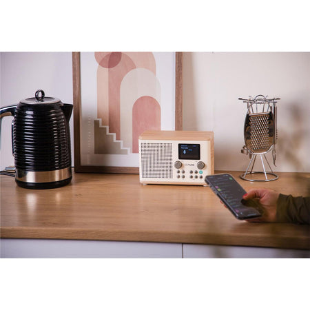 Pure Classic H4 DAB Radio in White/Oak Digital Radios Pure