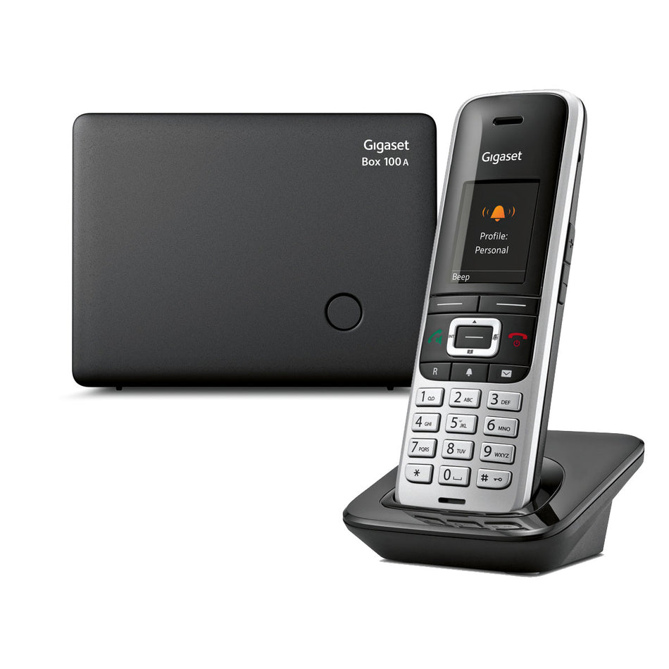 Gigaset Premium 100A Cordless Phone, Single Handset Landline Phones Gigaset