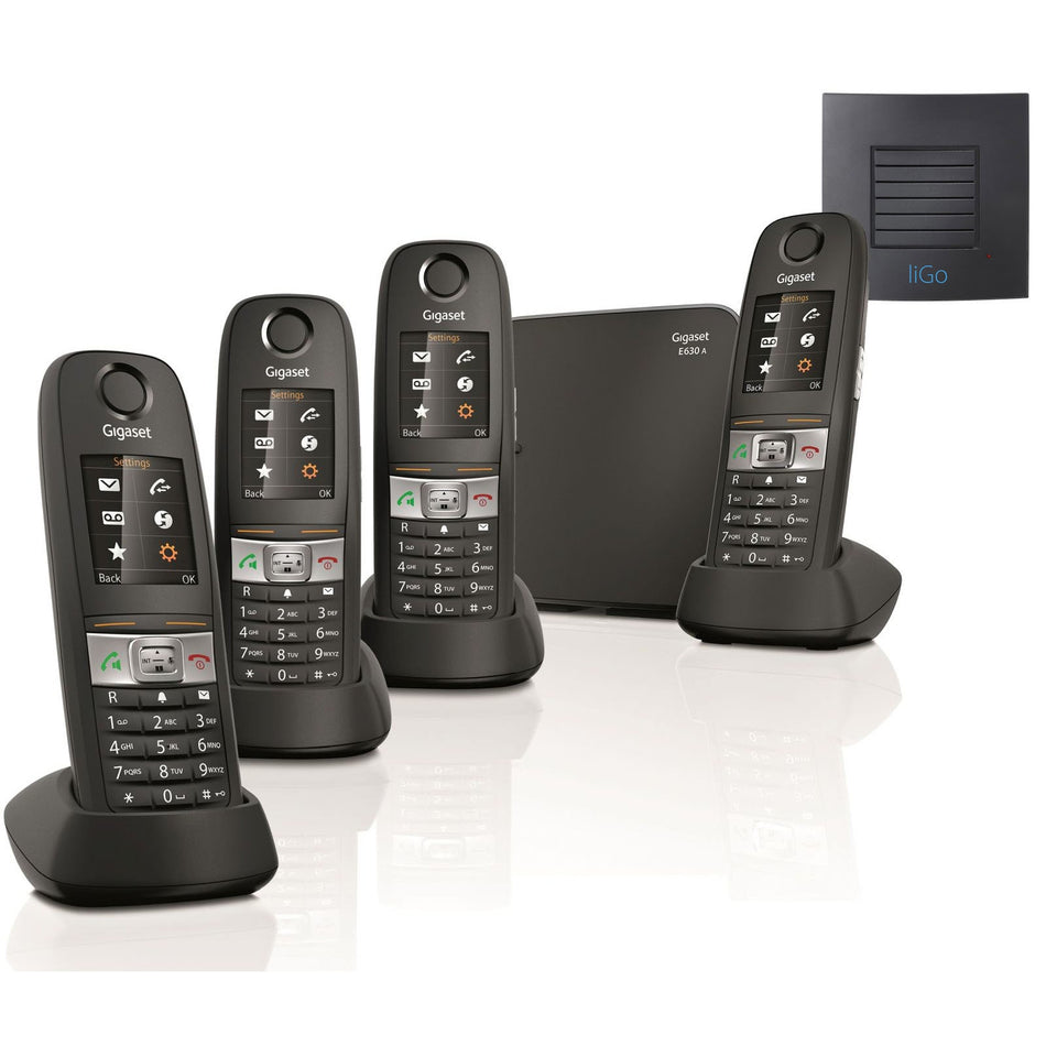 Siemens Gigaset E630A Quad Cordless Phones with Long Range Landline Phones Gigaset