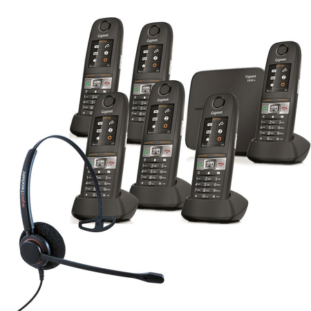 Siemens Gigaset E630A Sextet Cordless Phones with Corded Headset Landline Phones Gigaset