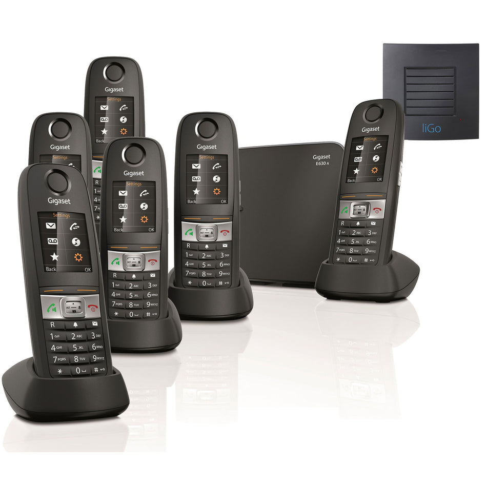 Siemens Gigaset E630A Sextet Cordless Phones with Long Range
