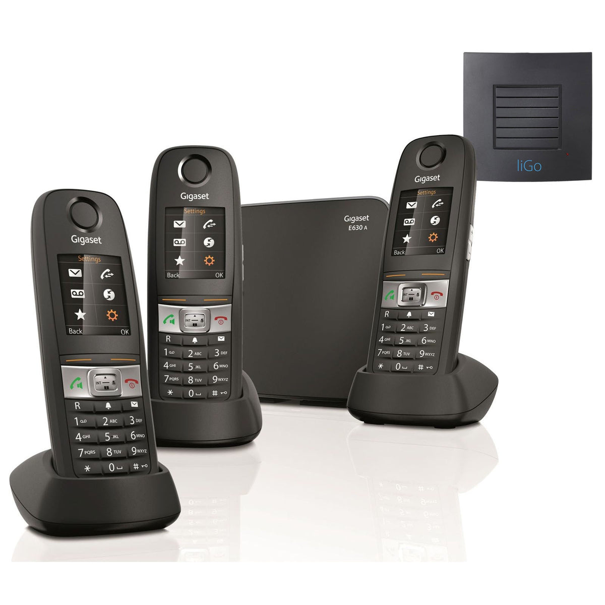 Siemens Gigaset E630A Trio Cordless Phones Long Range Landline Phones Gigaset