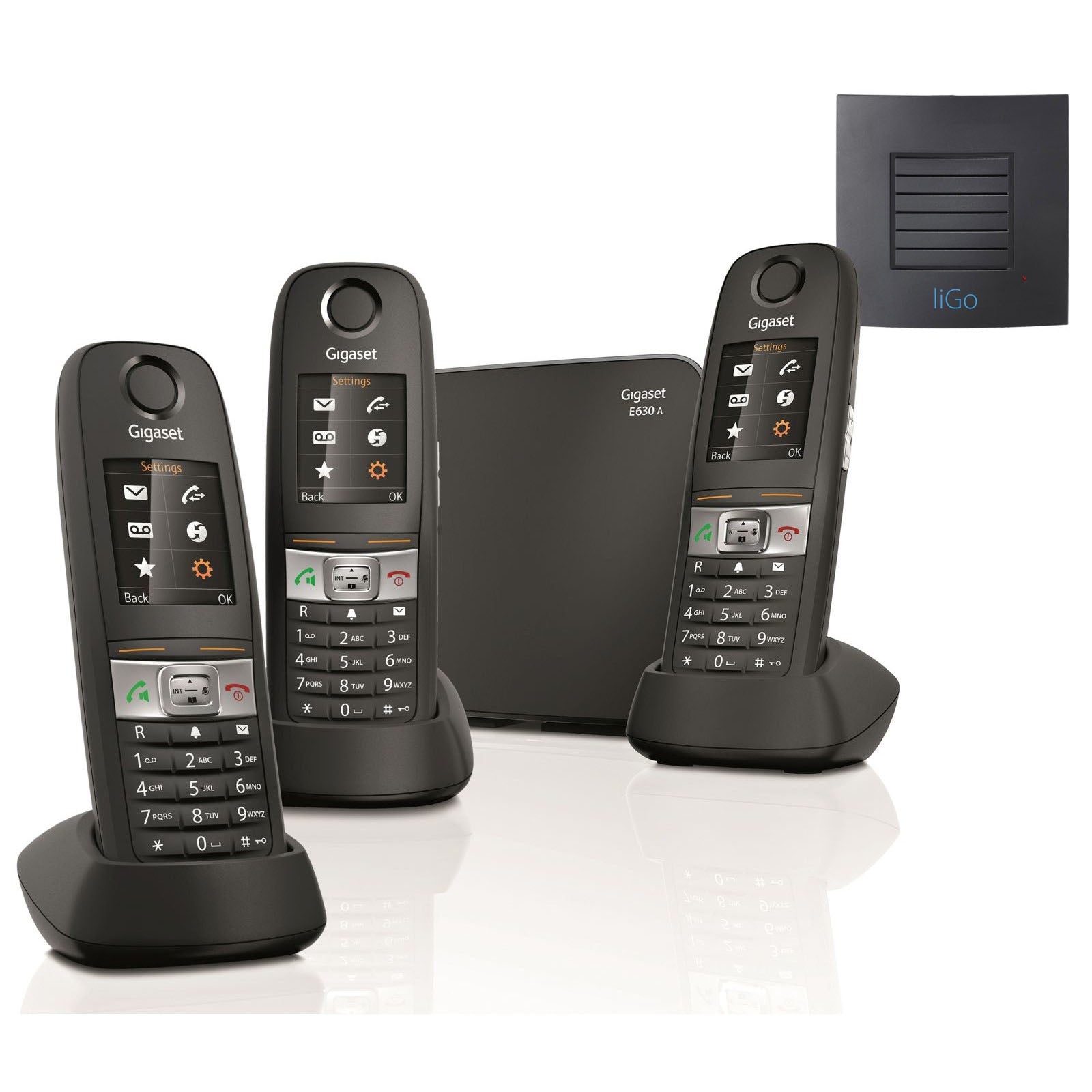 Siemens Gigaset E630A Trio Cordless Phones Long Range Landline Phones Gigaset