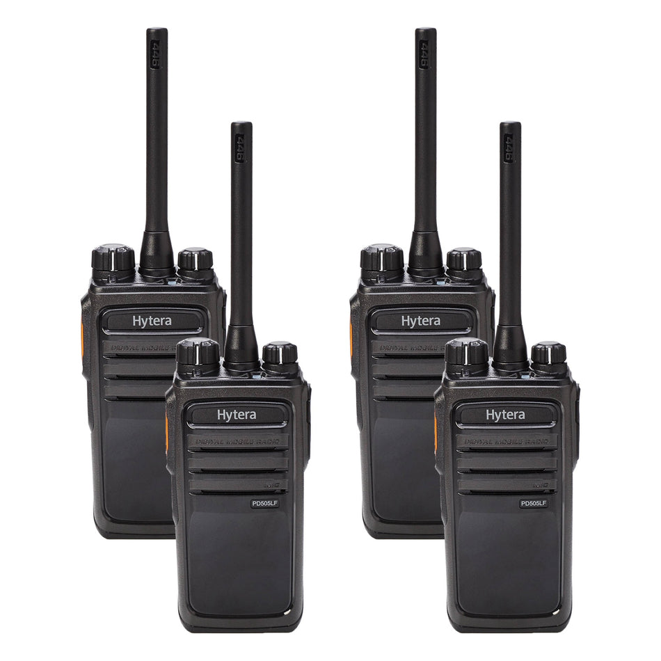 Hytera PD505LF Quad Pack License-Free Two-Way Radios Two Way Radios Hytera