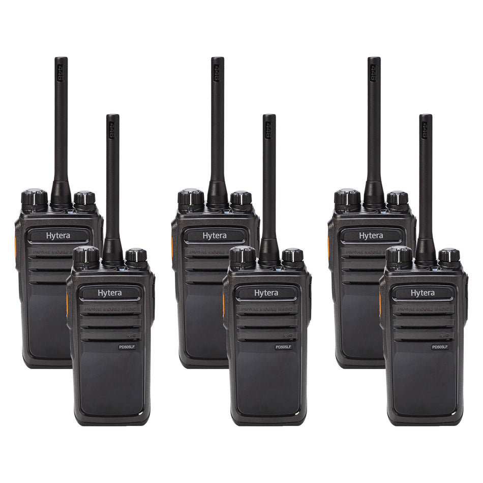 Hytera PD505LF Six Pack License-Free Two-Way Radios Two Way Radios Hytera