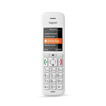 Gigaset Premium E390A Cordless Phone, Twin Handset with Big Buttons Landline Phones Gigaset
