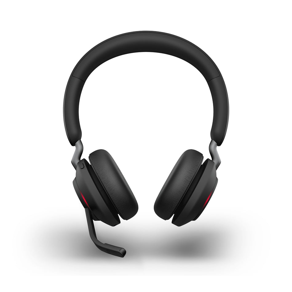 Jabra Evolve2 65 USB-A MS Stereo Wireless Headset in Black with Jabra Link380 Wireless Headsets Jabra