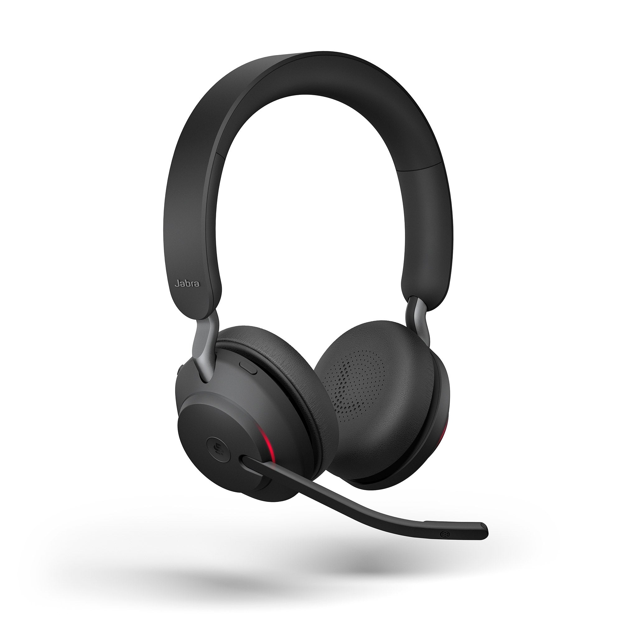 Jabra Evolve2 65 USB-A MS Stereo Wireless Headset in Black with Jabra Link380 Wireless Headsets Jabra