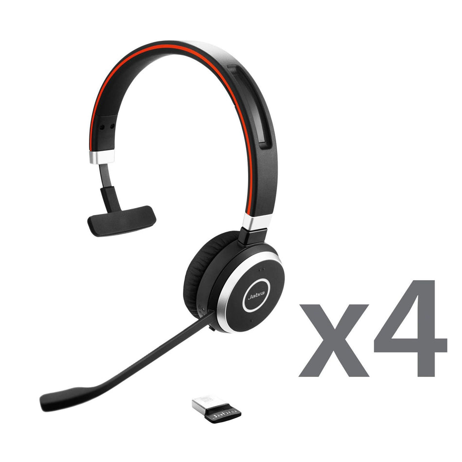 Jabra EVOLVE 65 UC Mono Quad Wireless Headsets Wireless Headsets Jabra