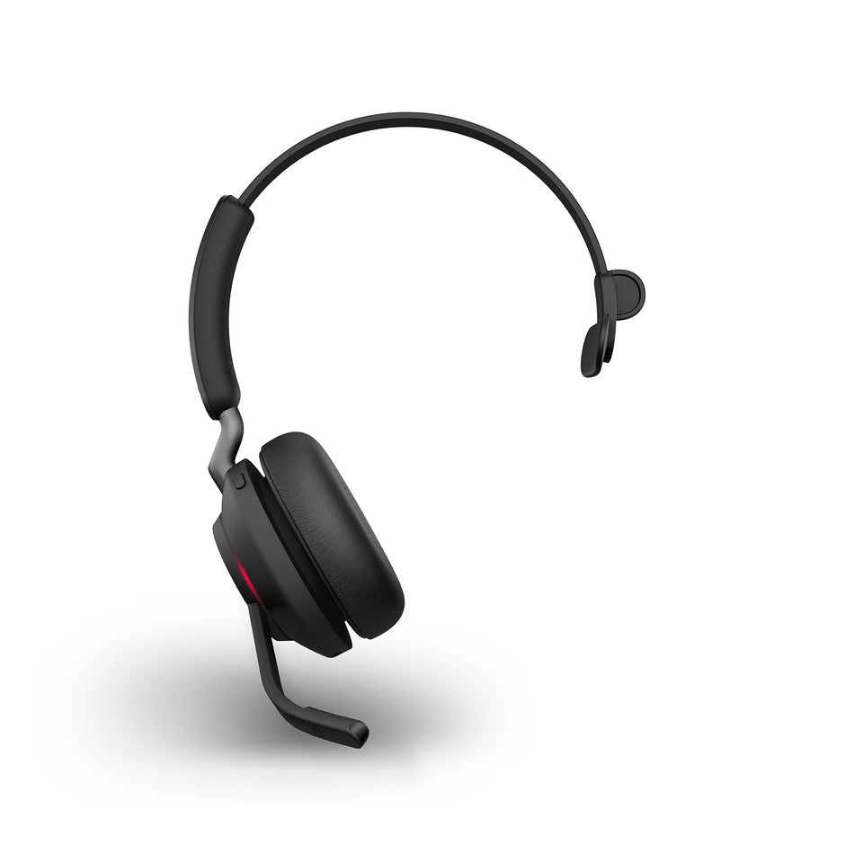 Jabra Evolve2 65 USB-A MS Mono Wireless Headset in Black with Jabra Link380