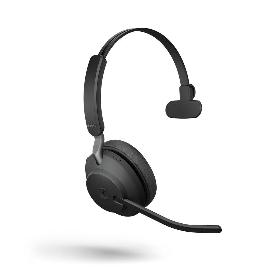 Jabra Evolve2 65 USB-C MS Mono Wireless Headset in Black with Jabra Link380 Wireless Headsets Jabra