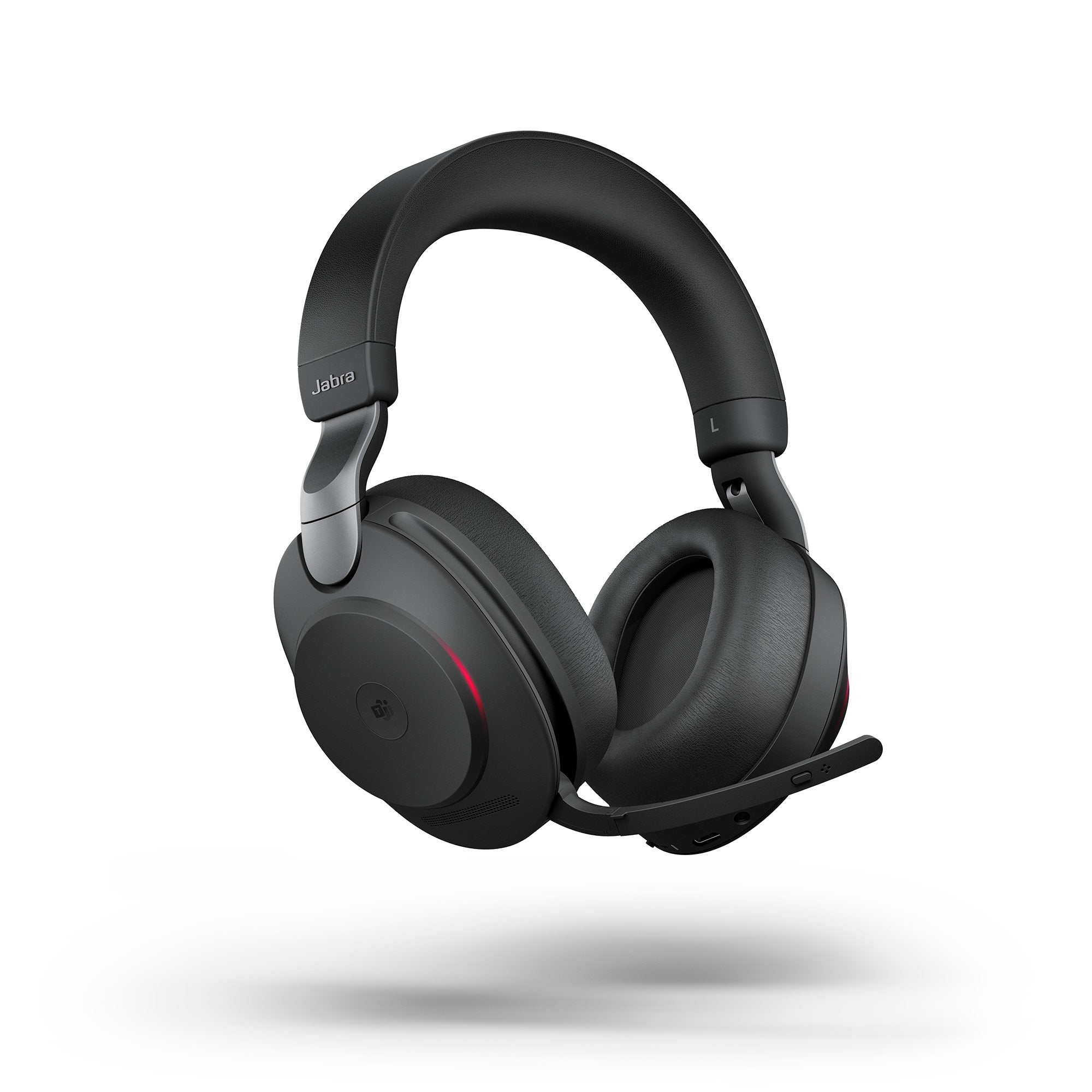 Jabra Evolve2 85 USB-C MS Stereo Wireless Headset in Black with Jabra Link380 Wireless Headsets Jabra