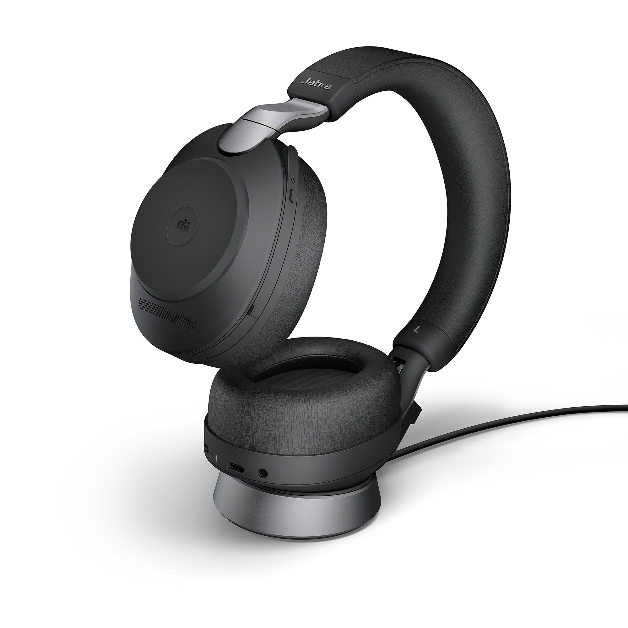Jabra Evolve2 85 USB-A MS Stereo Wireless Headset in Black with Desk Stand Wireless Headsets Jabra
