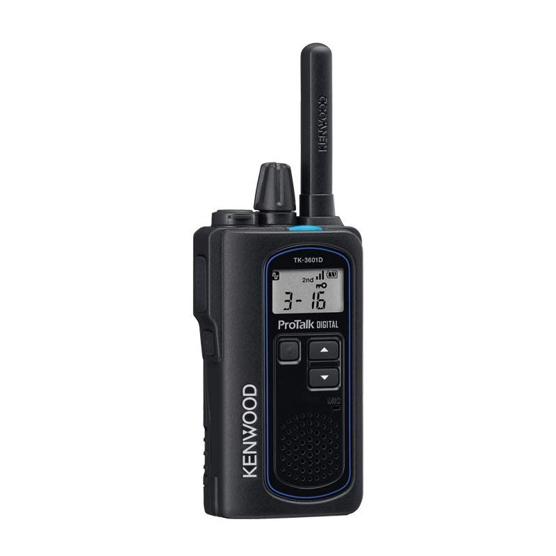 Kenwood TK-3601DE Digital & Analogue Two-Way Radio, Single Handset Two Way Radios Kenwood