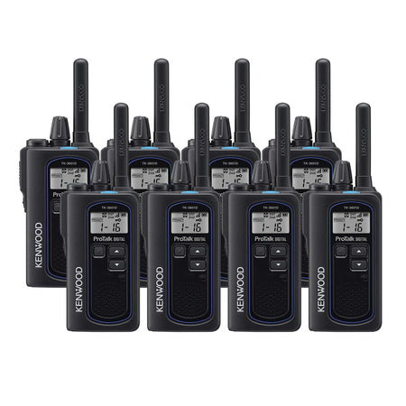 Kenwood TK-3601DE Eight Pack Digital & Analogue License-Free Two-Way Radios Two Way Radios Kenwood