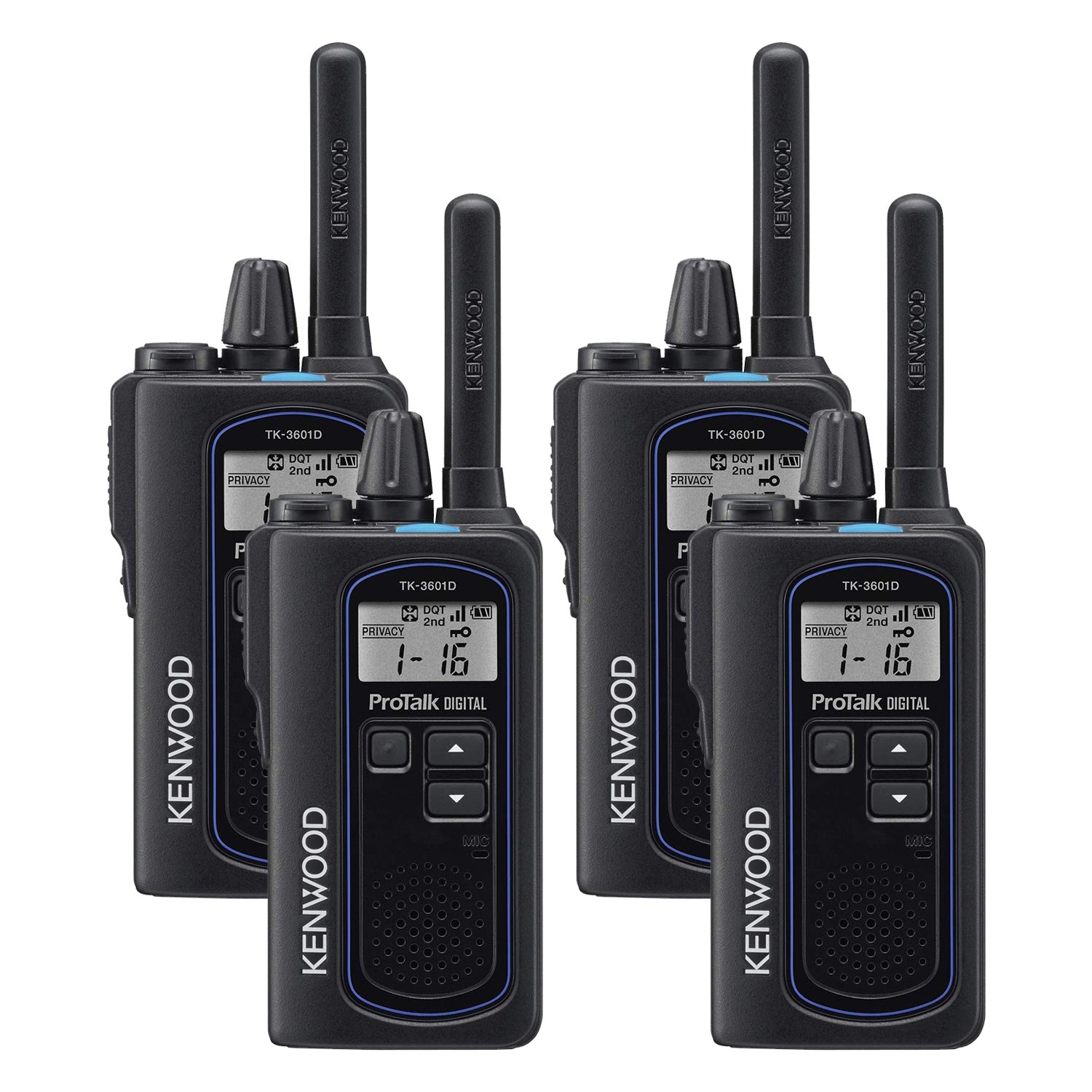 Kenwood TK-3601DE Quad Pack Digital & Analogue Two-Way Radio Two Way Radios Kenwood