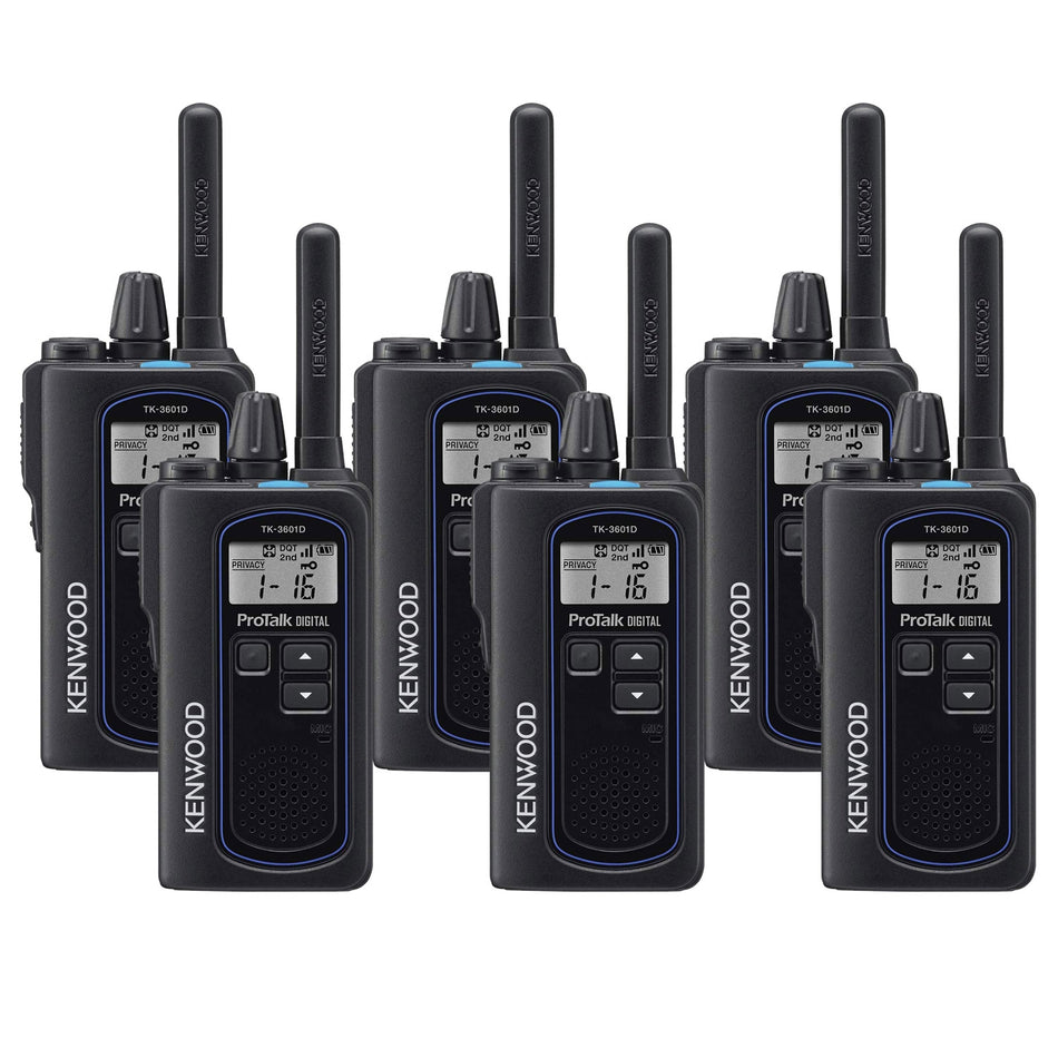 Kenwood TK-3601DE Six Pack Digital & Analogue Two-Way Radios Two Way Radios Kenwood