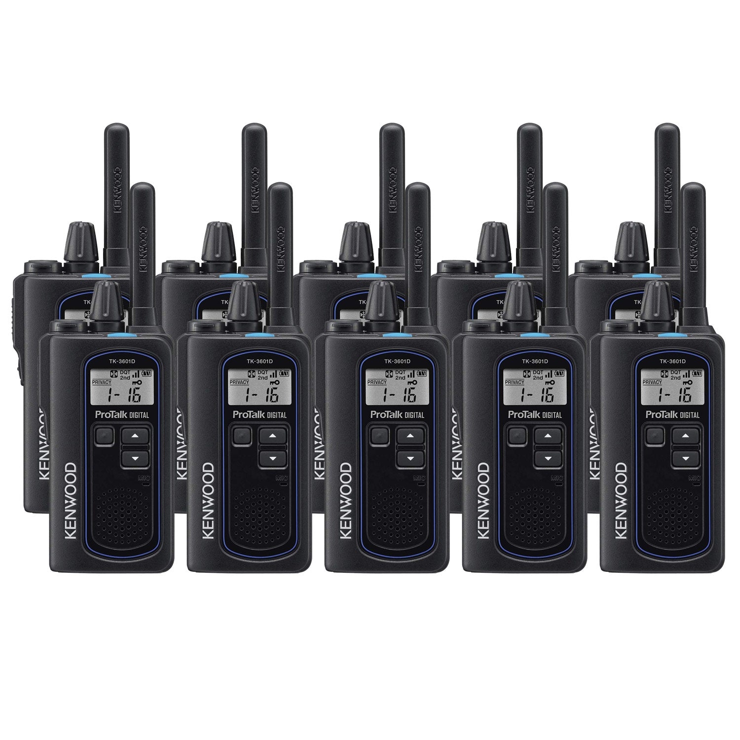 Kenwood TK-3601DE Ten Pack Digital & Analogue License-Free Two-Way Radios Two Way Radios Kenwood