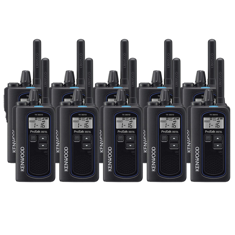 Kenwood TK-3601DE Ten Pack Digital & Analogue License-Free Two-Way Radios Two Way Radios Kenwood