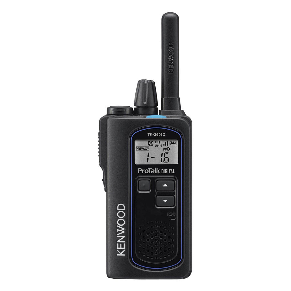 Kenwood TK-3601DE Digital & Analogue Two-Way Radio, Single Handset Two Way Radios Kenwood