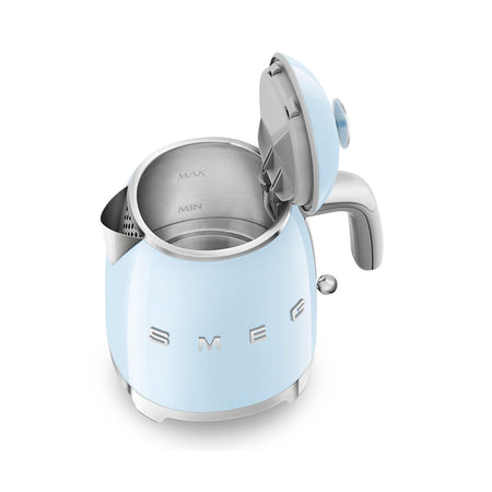 Smeg 2-Slice Toaster & Mini Kettle Set in Pastel Blue Kettle and Toaster Bundles Smeg
