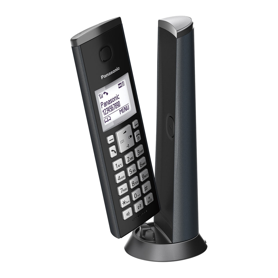Panasonic KX-TGK220EM Designer Cordless Phone, Single Handset (Refurbished) Landline Phones Panasonic