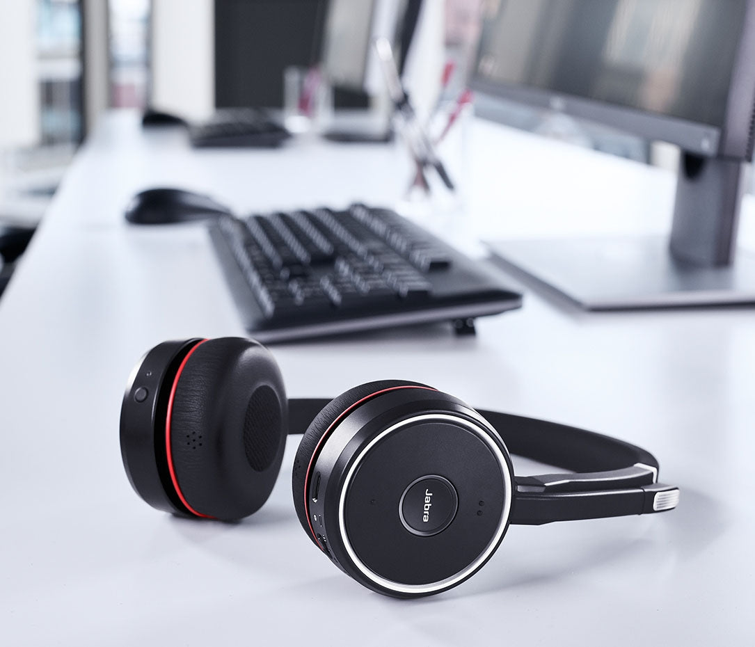 Jabra Evolve 75 MS Stereo Wireless Headset Wireless Headsets Jabra