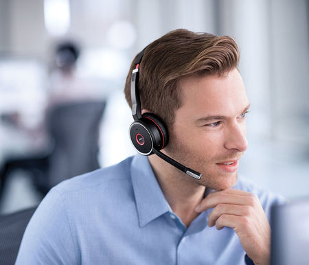 Jabra Evolve 75 MS Stereo Wireless Headset Wireless Headsets Jabra