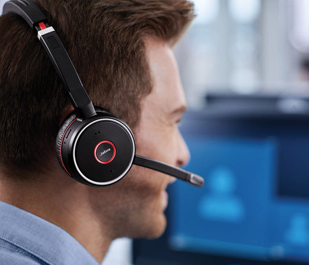 Jabra Evolve 75 MS Stereo Wireless Headset Wireless Headsets Jabra