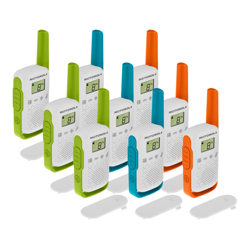 Motorola TALKABOUT T42 Nine Pack Walkie Talkies Two Way Radios Motorola