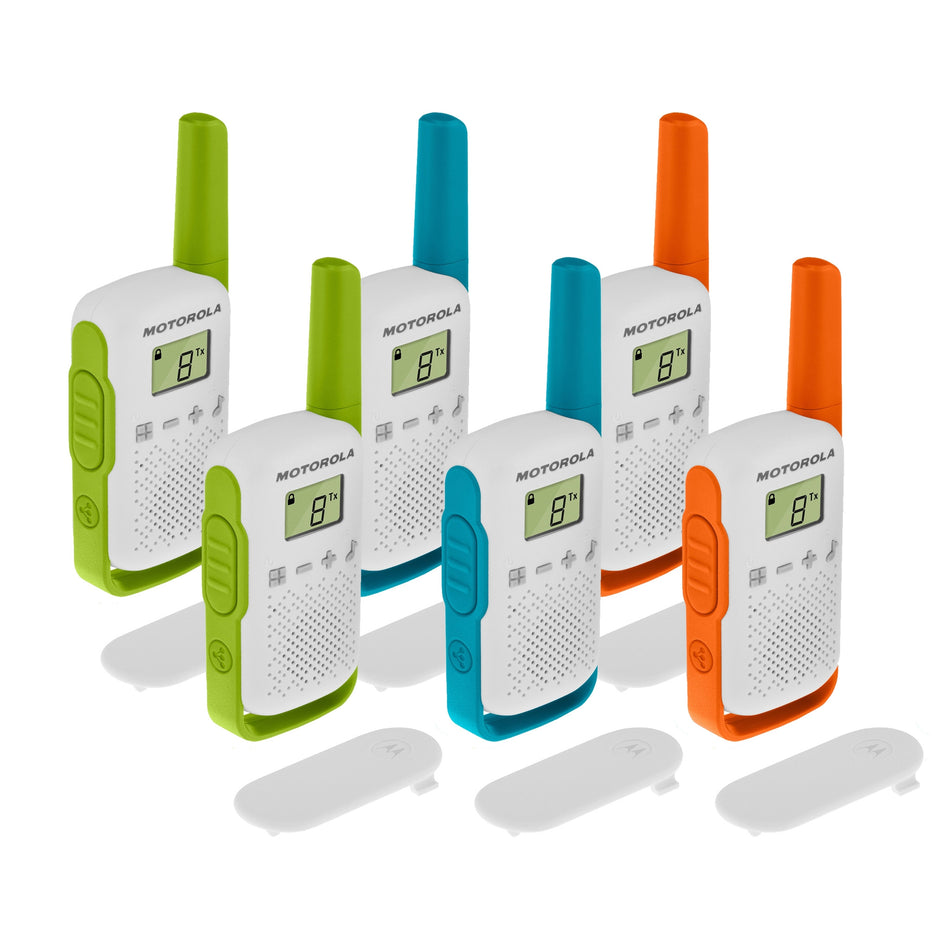 Motorola TALKABOUT T42 Six Pack Walkie Talkies Two Way Radios Motorola