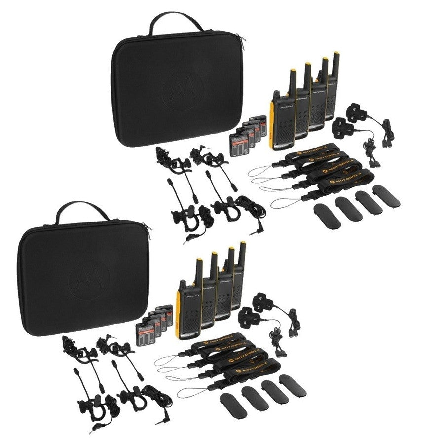 Motorola TALKABOUT T82 Extreme Eight Pack Walkie Talkies Two Way Radios Motorola