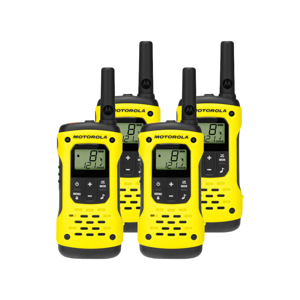 Motorola TLKR T92 Quad Pack License-Free Walkie Talkies Two Way Radios Motorola
