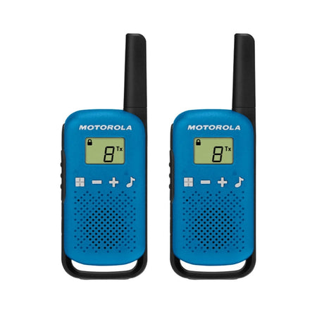 Motorola TALKABOUT T42 Twin Pack Two-Way Radios in Blue Two Way Radios Motorola