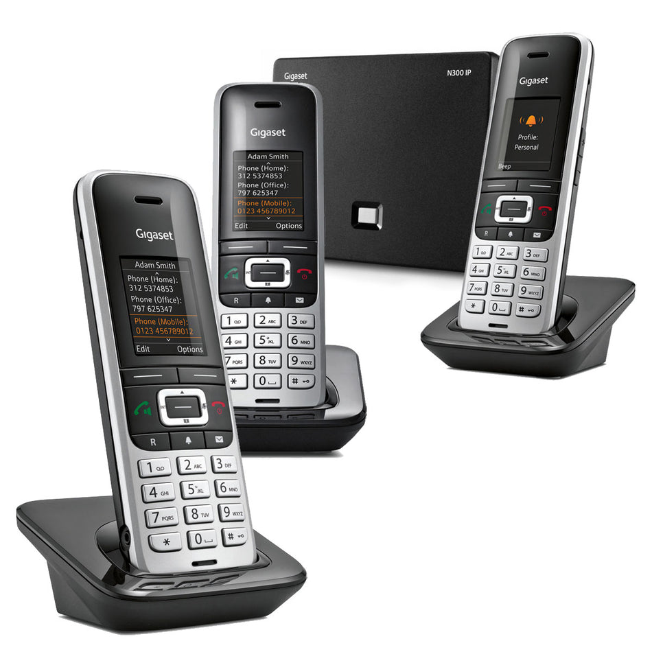 Gigaset Premium 100A VoIP Cordless Phone, Trio Handset