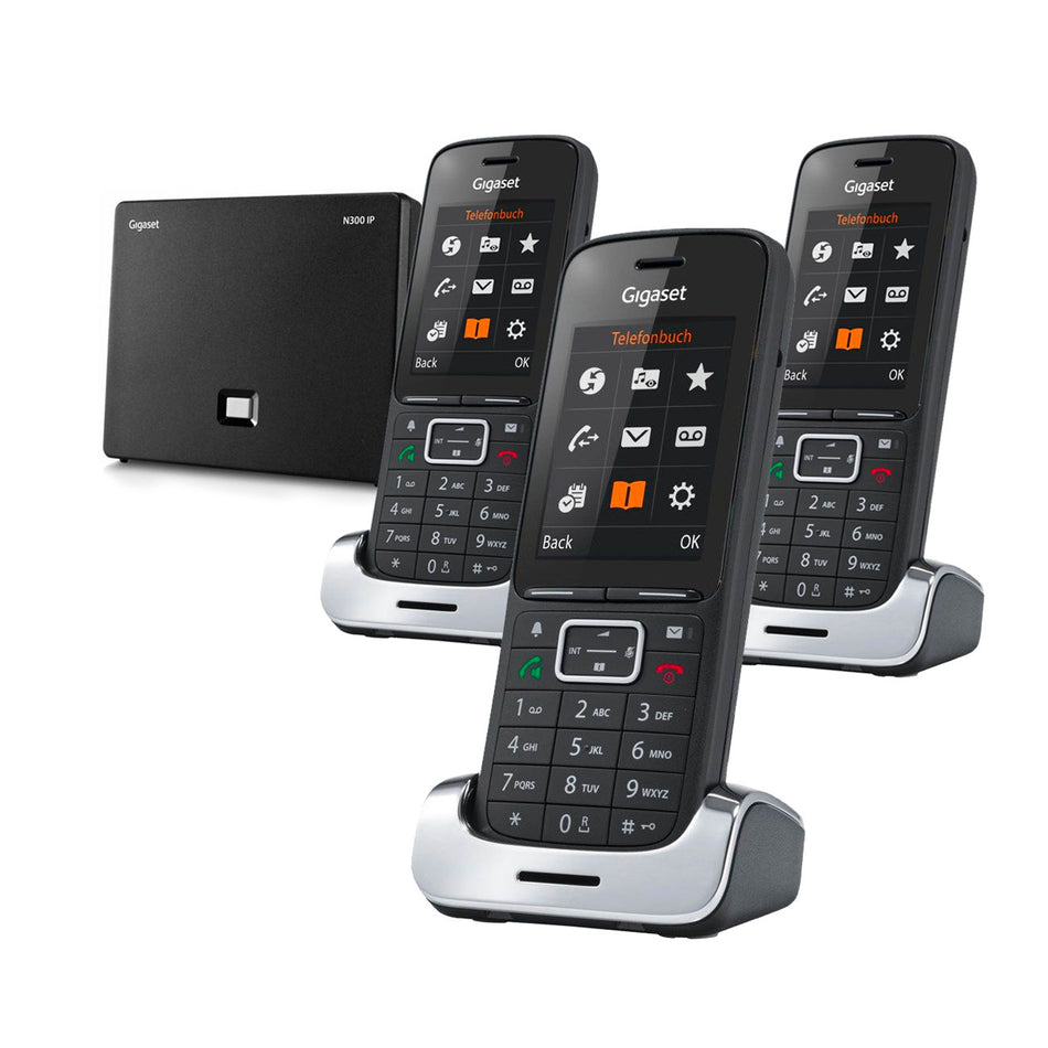 Gigaset Premium 300A VoIP Cordless Phone, Trio Handset