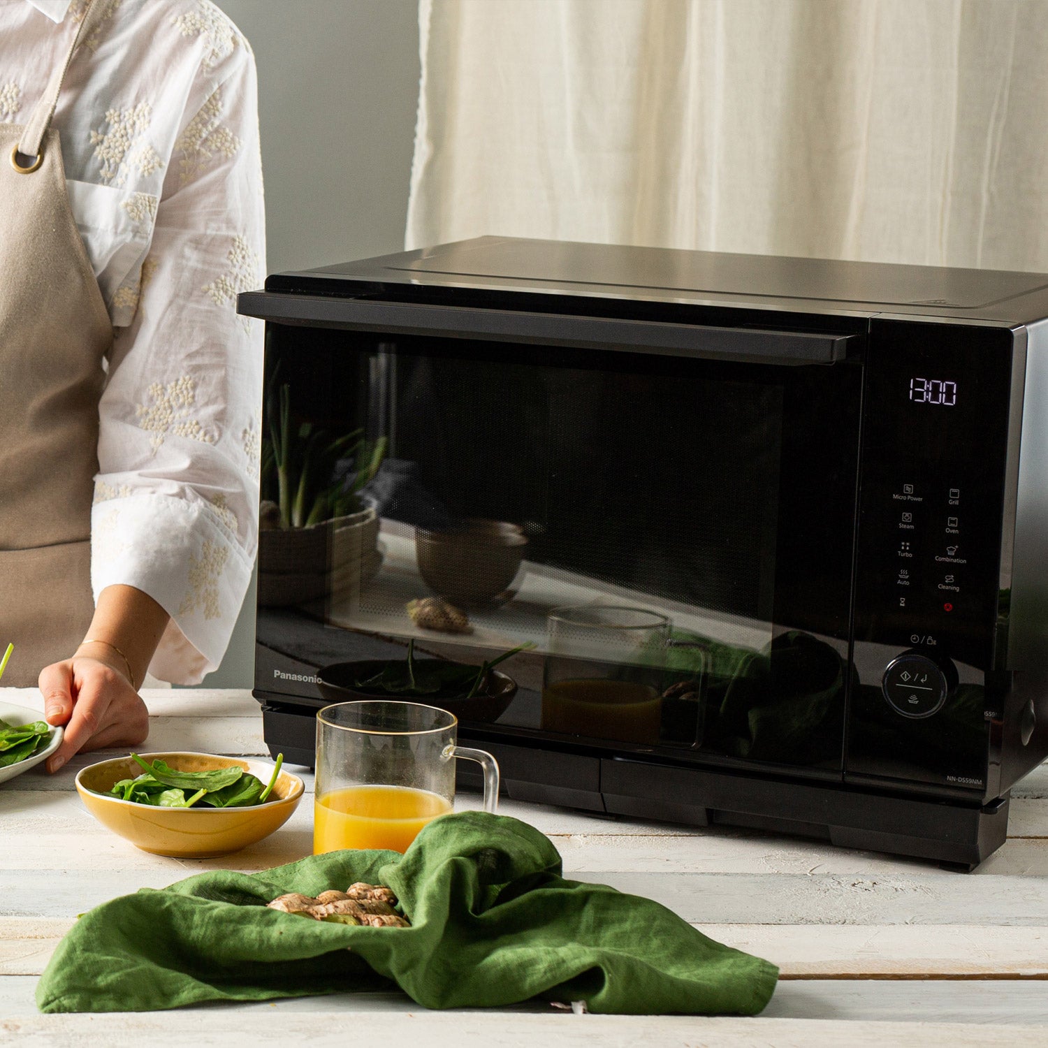 Panasonic NN-DS59NBBPQ 4-in-1 Steam Combination Microwave Oven Microwaves Panasonic