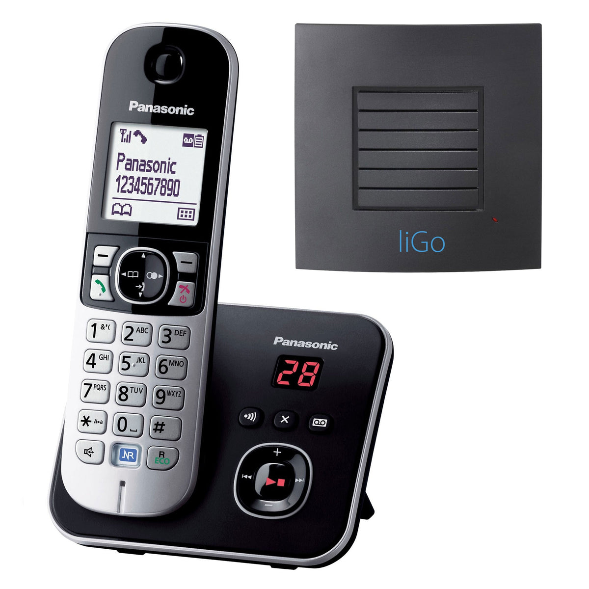 Panasonic KX-TG 6821 with Extended Range Landline Phones Panasonic