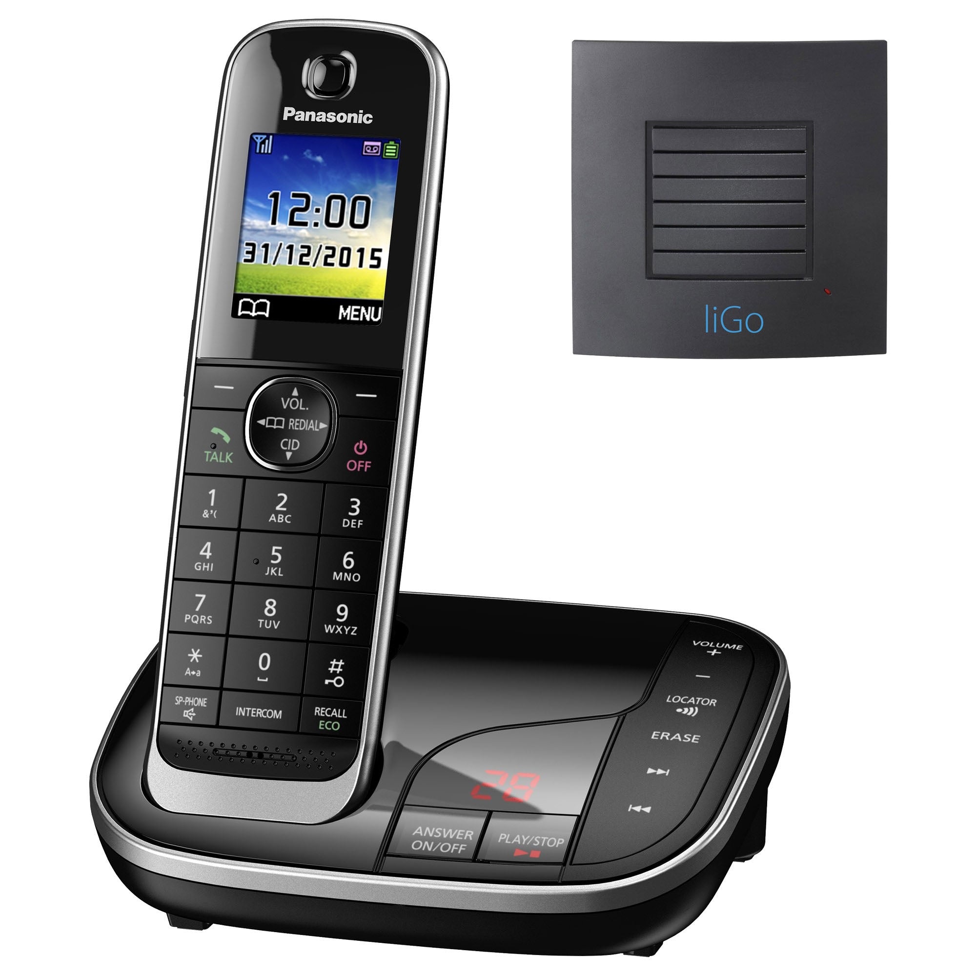 Panasonic KX-TGJ320EB Long Range Cordless Phone Landline Phones Panasonic