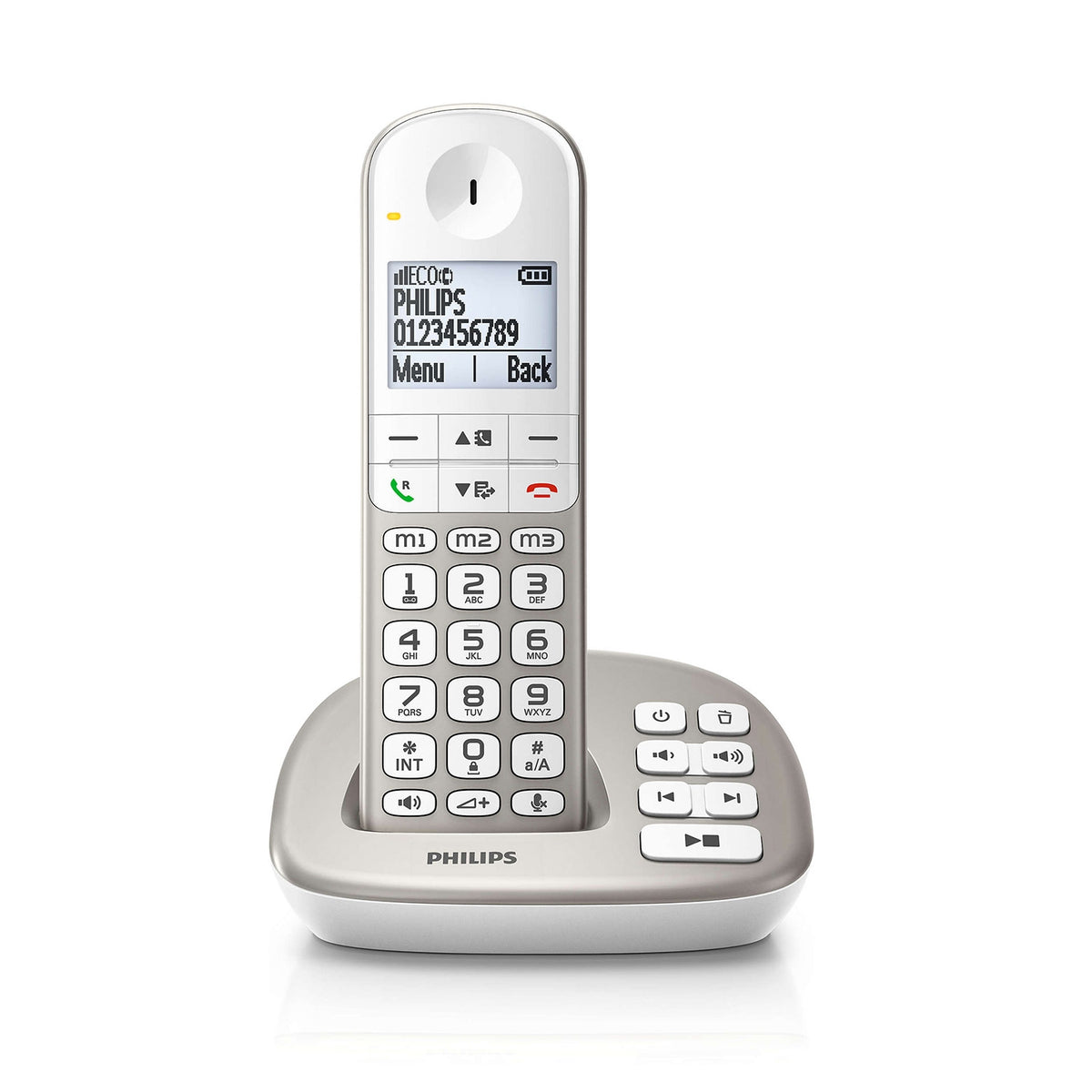 Philips XL495 Cordless Phone, Twin Handset with Answering Machine Landline Phones Philips